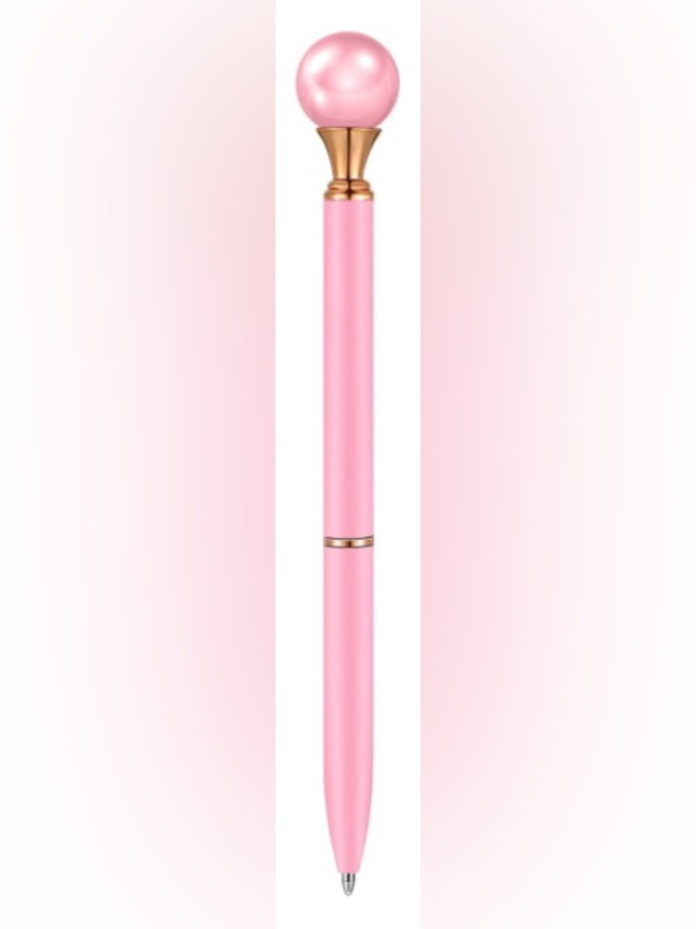 Pink Rose Gold Ballpoint Pen Set - bundle of 3 pens